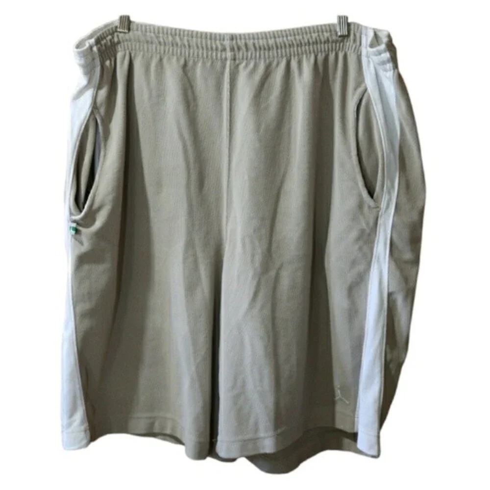 Jordan Vintage Gray Drawstring Shorts Vintage 90s Y2K Baggy Streetwear Shorts 3X